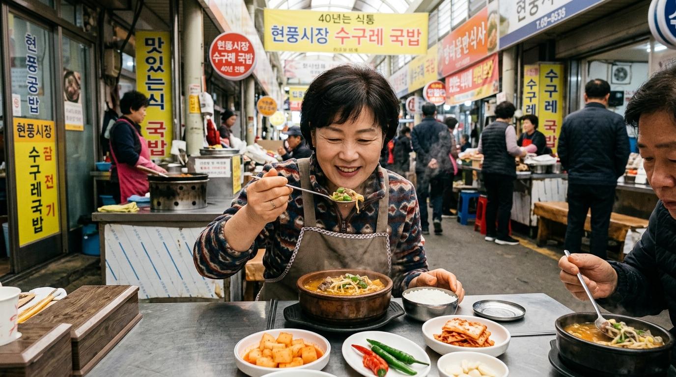 현풍시장 수구레국밥