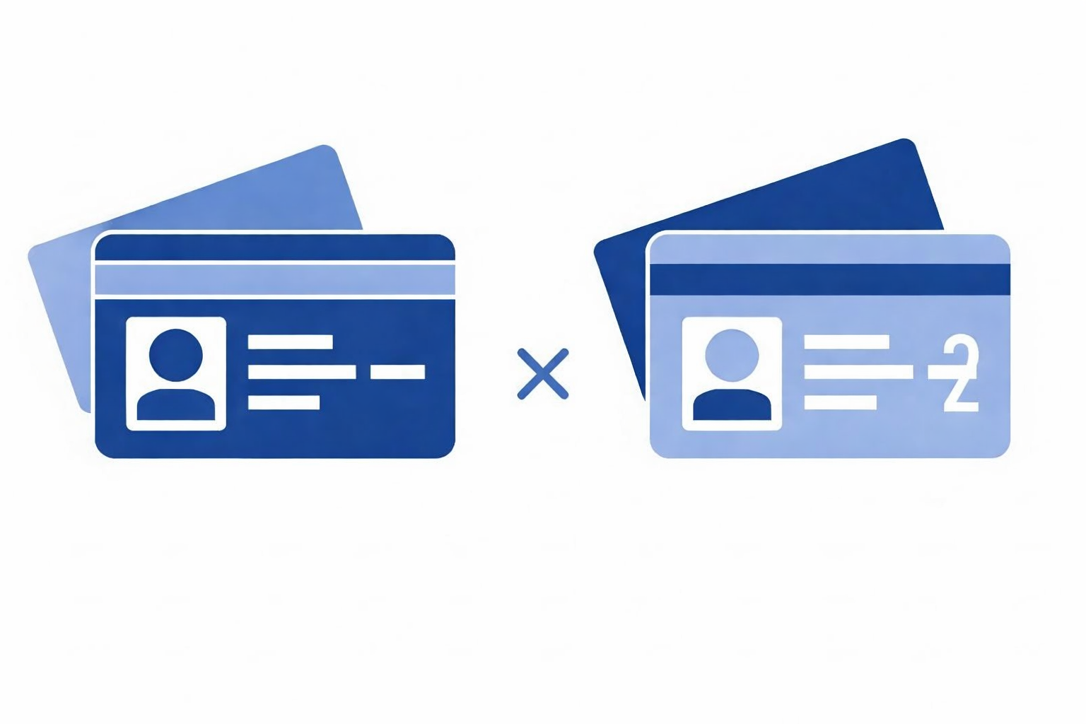 1종 보통과 2종 보통 운전면허 종류를 시각적으로 구분하여 보여주는 그래픽 이미지입니다.