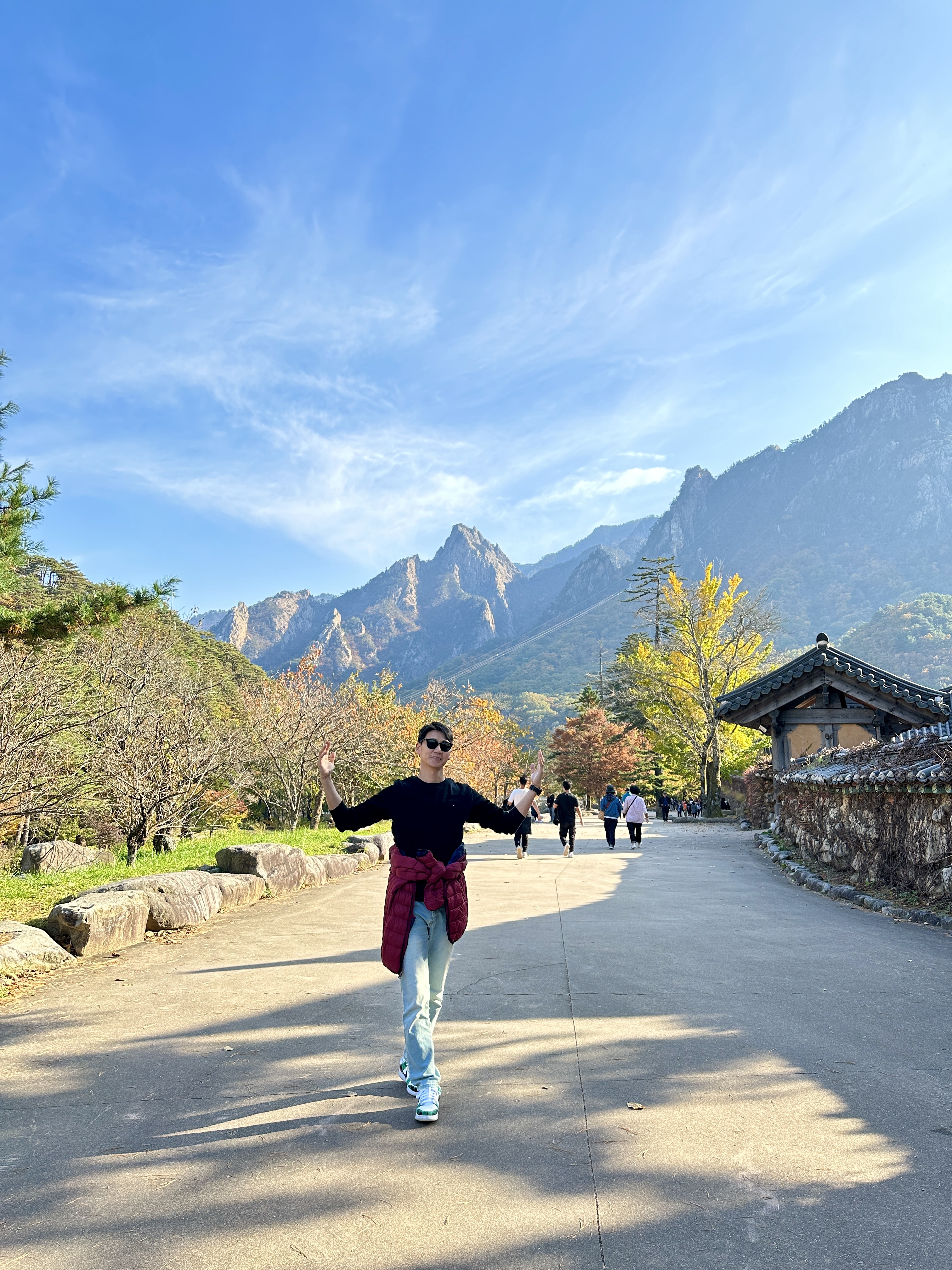 설악산에서 인증샷