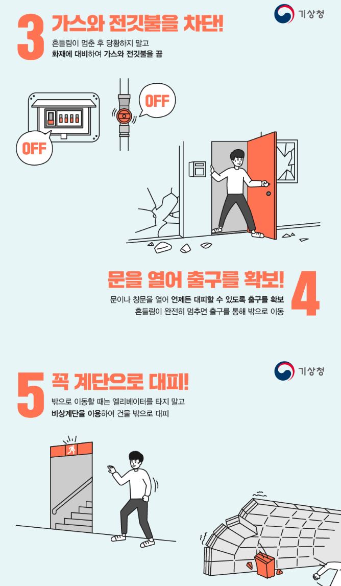 지진발생 행동요령 2