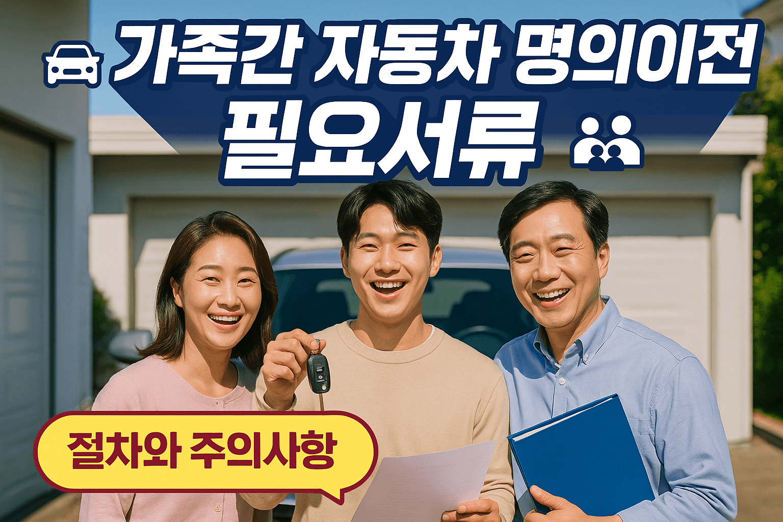 가족간 자동차 명의이전 필요서류 절차 비용(+주의사항)