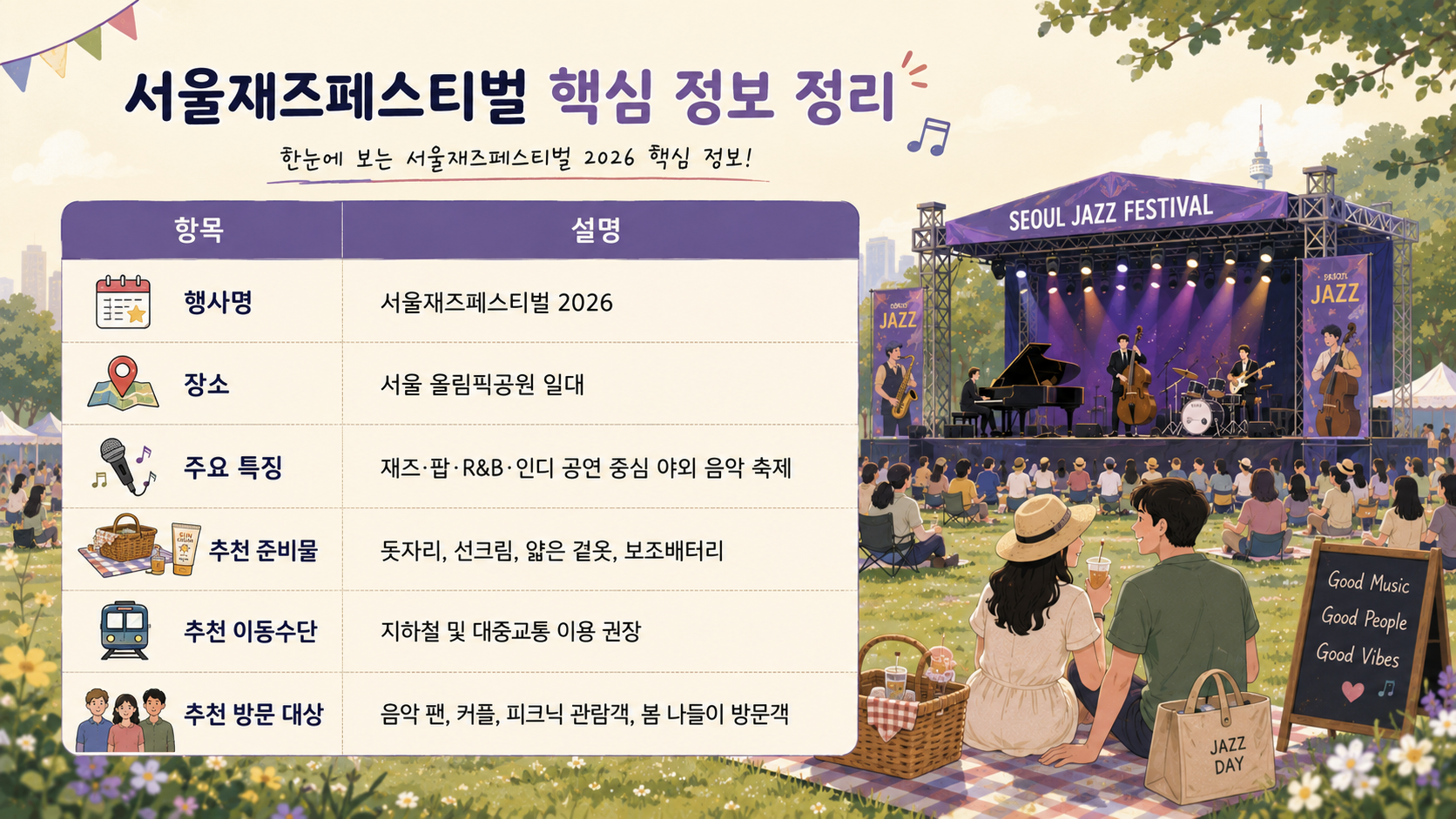 서울 재즈 페스티벌 2026