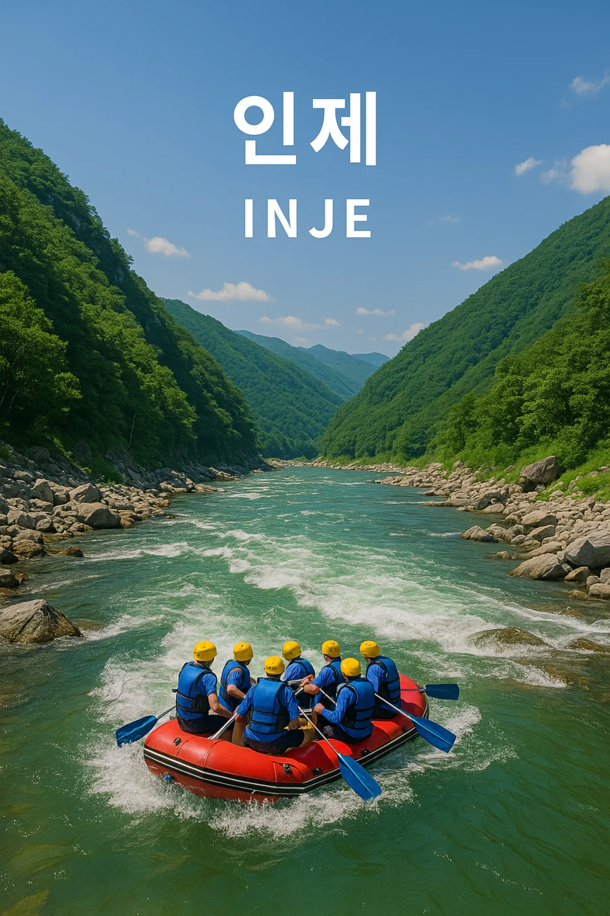 인제 내린천 래프팅 사진