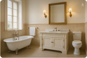 화장실 물때 제거 꿀팁