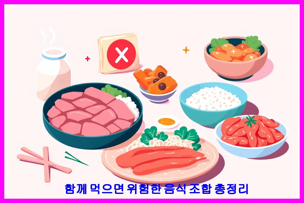 함께 먹으면 위험한 음식 조합 총정리