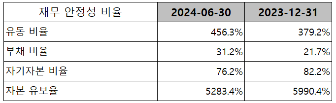 롯데에너지머티리얼즈 - 재무 안정성 비율
