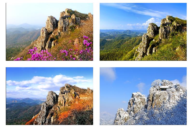 도솔암 사계절 풍경 사진