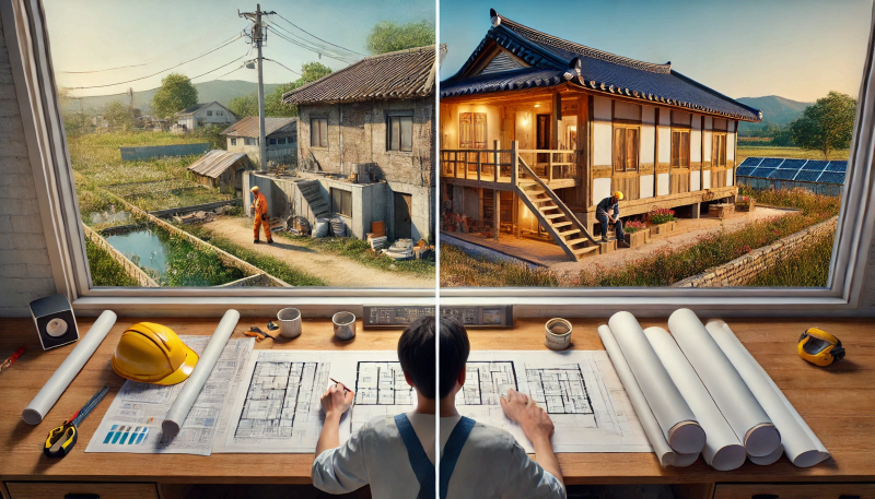 시골 빈집 활용법 &ndash; 리모델링 vs 신축 비용 비교
