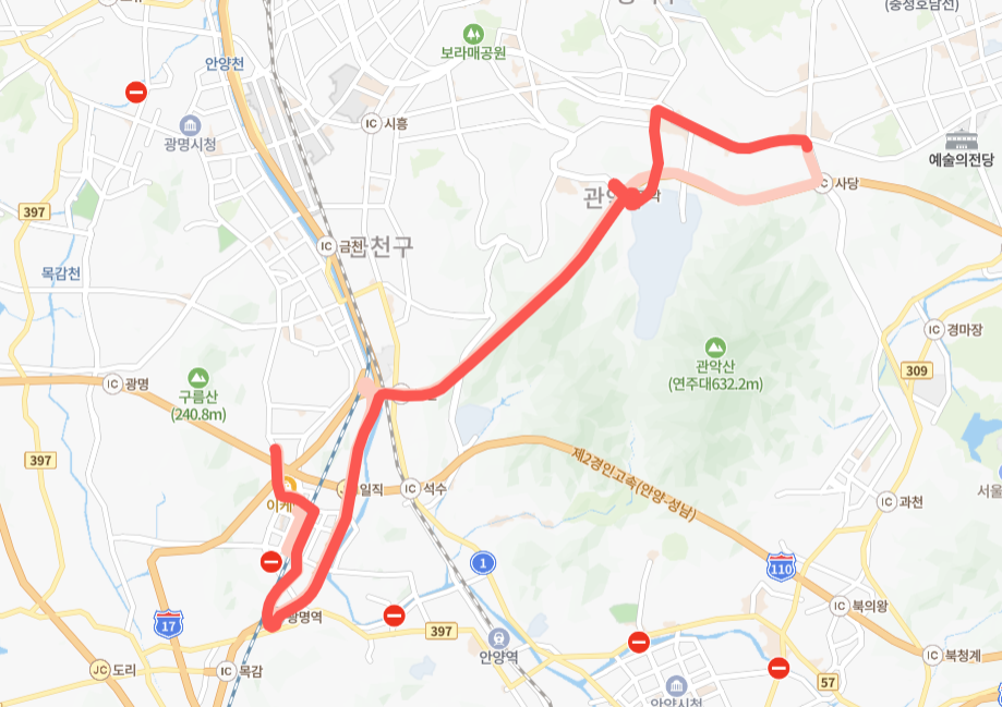 광명-서울-8507번-버스-노선-지도