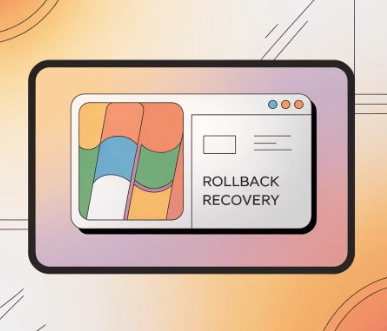 Windows 10으로 복원하는 예시 이미지
