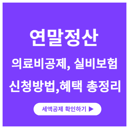 연말정산-의료비공제-실비보험