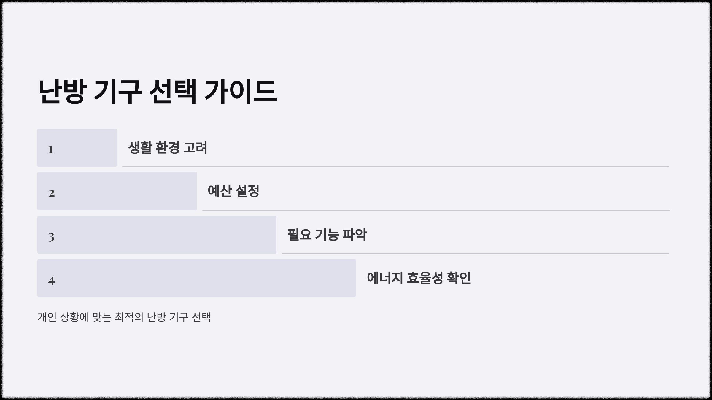난방 기구 종류