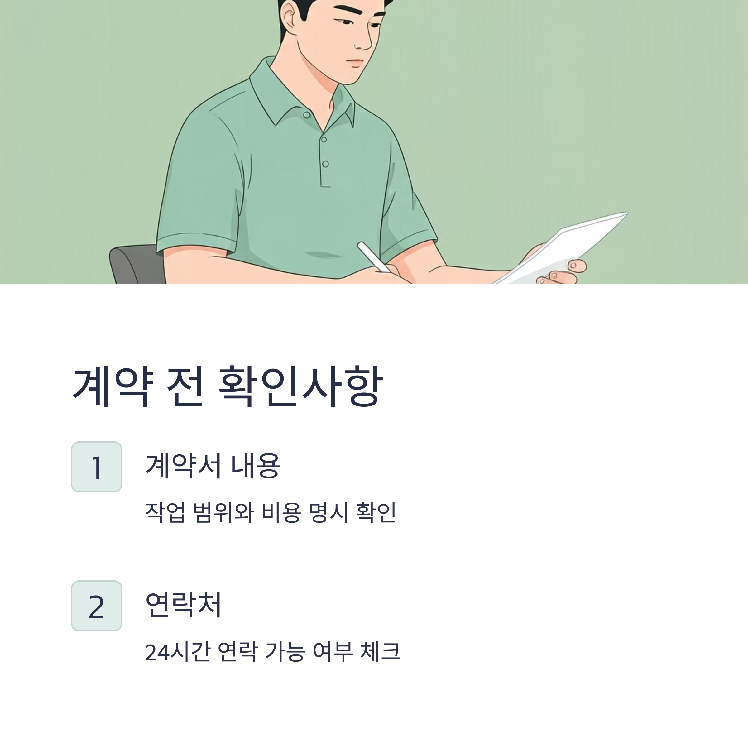 대구 이삿짐센터 계약 전 확인사항