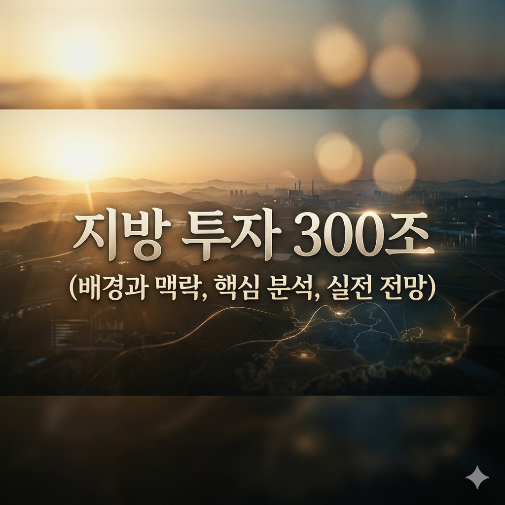 지방 투자 300조 (배경과 맥락, 핵심 분석, 실전 전망)