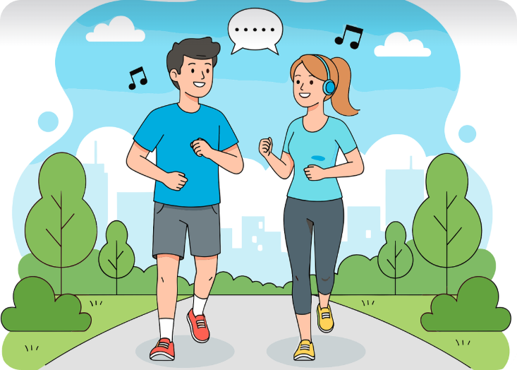 아침 공복 운동하는 사진