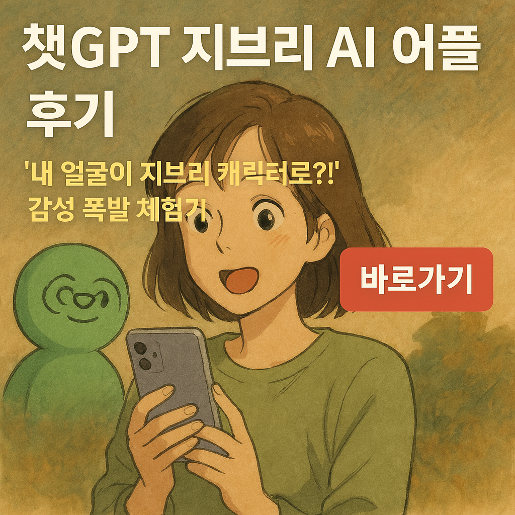 챗GPT 지브리 AI 어플 써보니… 세상이 달라졌다 (내 사진이 토토로가 됨)