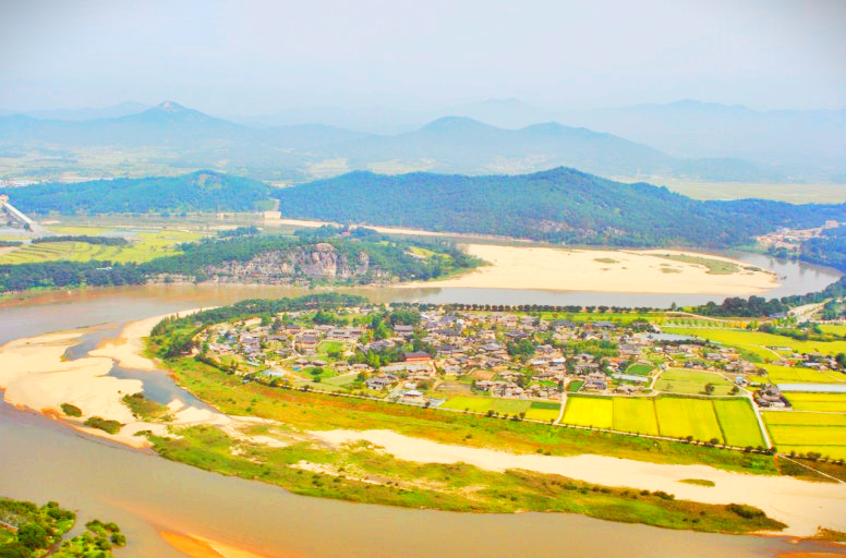 안동 하회 마을 풍경 사진