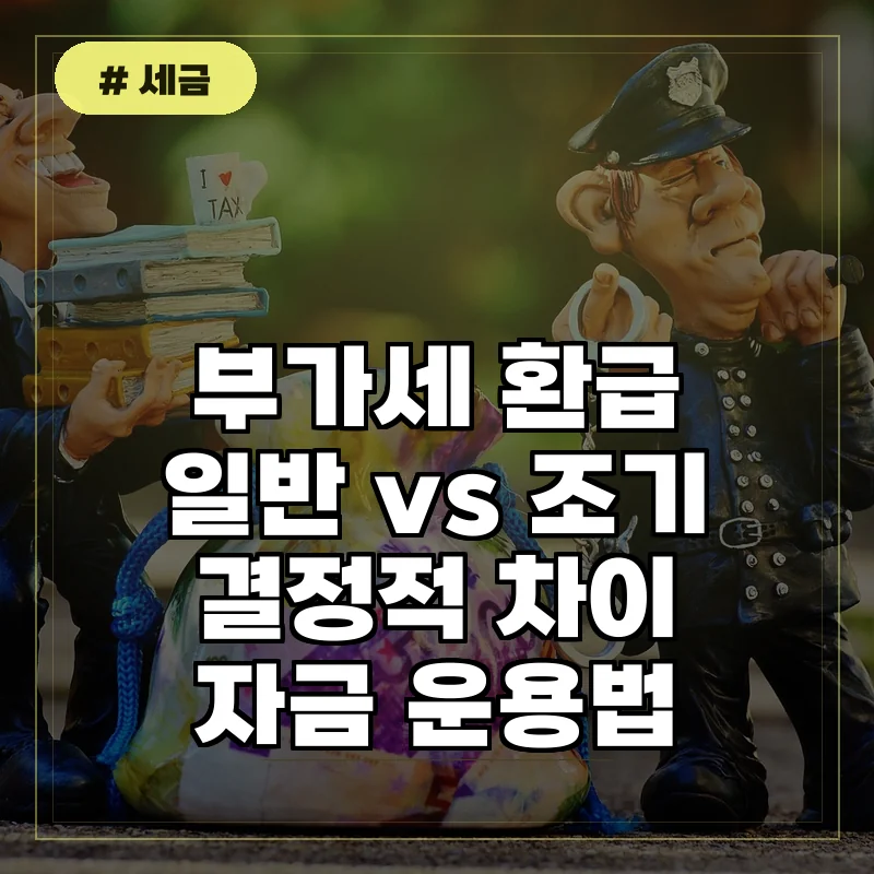 아직도 부가세 환급일 모르면 손해 조기환급과 일반환급의 결정적 차이