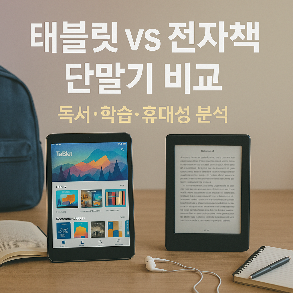 태블릿 vs 전자책 단말기 비교
