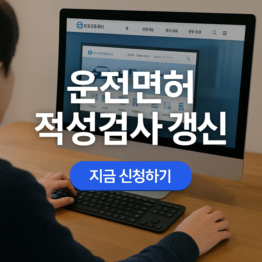 운전면허 적성검사 갱신 온라인 신청 방법, 기간, 비용
