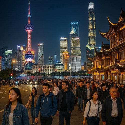 중국 상하이 이미지