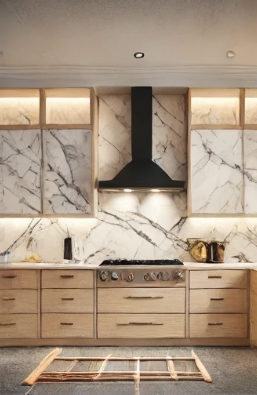 리모델링 완료 후의 주방 모습