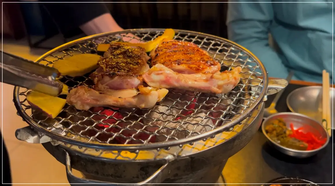 수유역-계원-닭-중-세트-화로로-닭구이-하는-사진