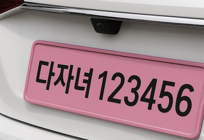 핑크색 번호판(다자녀 번호판) 신청 혜택 총정리