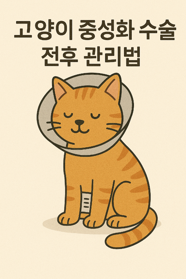 고양이 중성화수술 전후 관리법