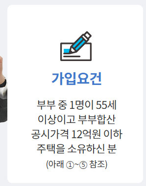 주택연금 가입조건 및 신청 방법