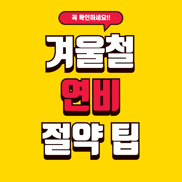 겨울철 연비, 모르고 지나치면 기름값만 연간 20만 원 더 낸다?