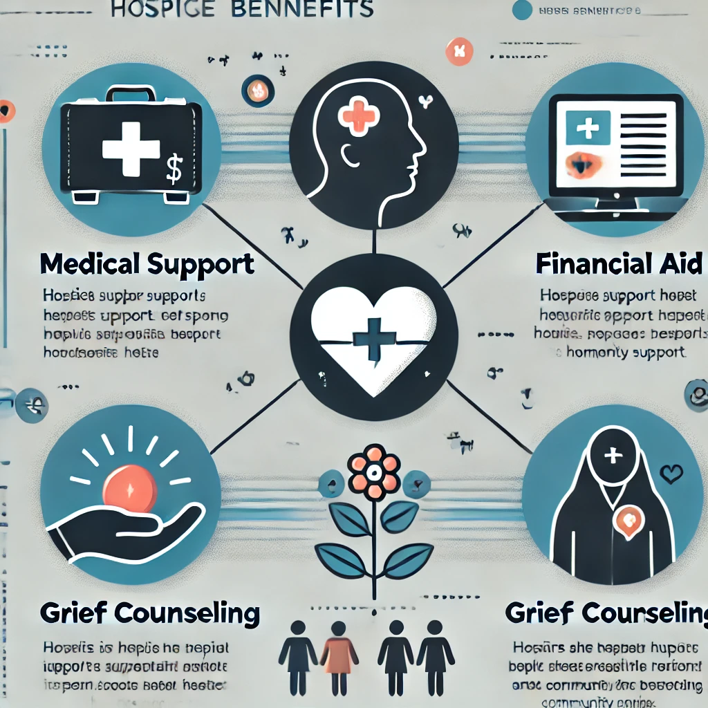 호스피스 지원사업 혜택 인포그래픽