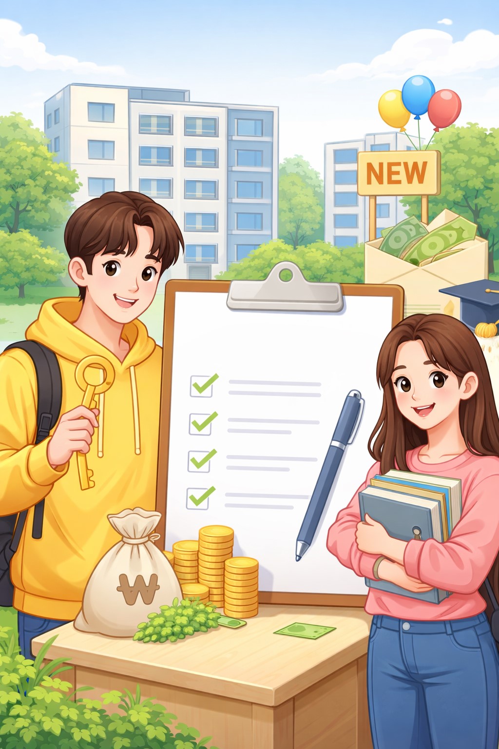 주거안정 장학금 신청 체크안내 이미지