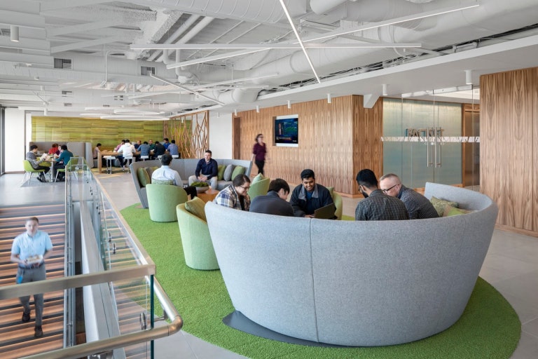 자연 친화적 사무실 인테리어와 조경 활용으로 만드는 건강한 업무 환경 관련 사진