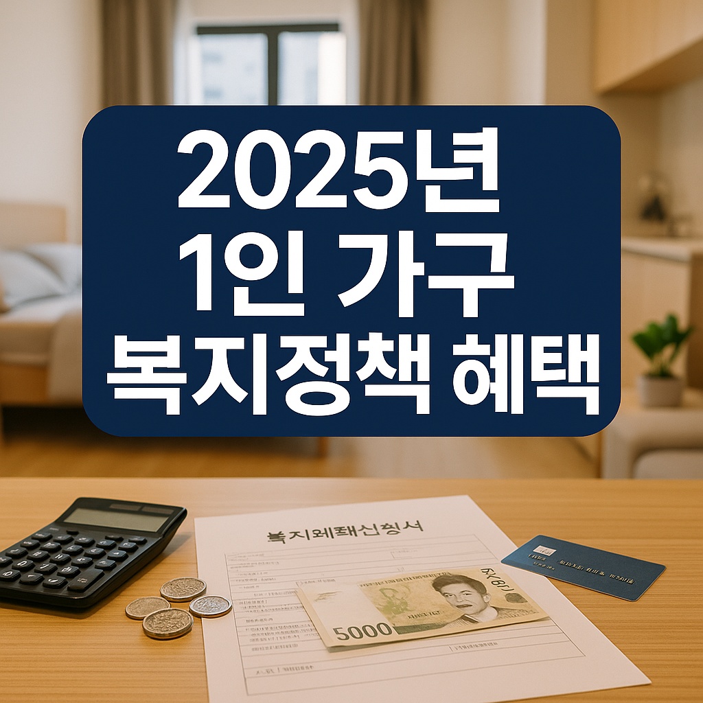 2025년 1인 가구 복지정책 혜택