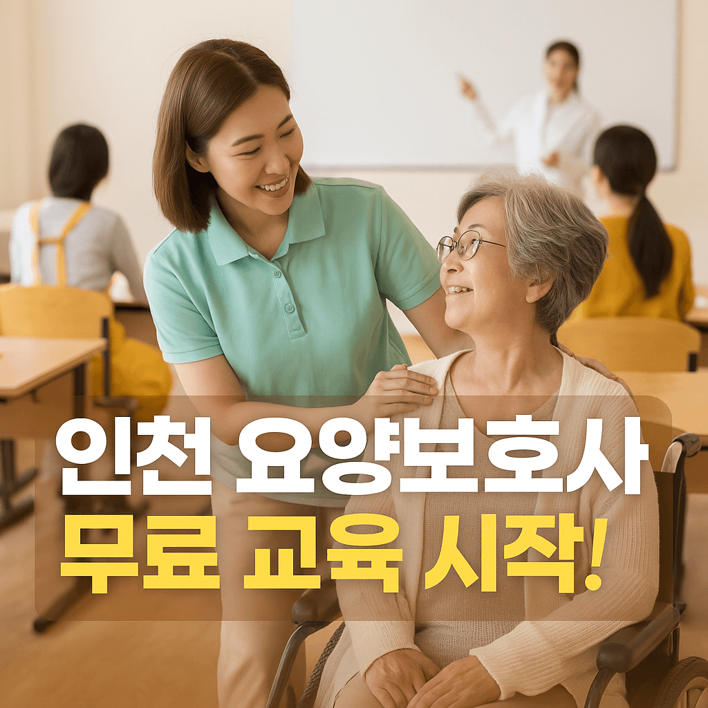 인천 요양보호사 국비지원 무료교육