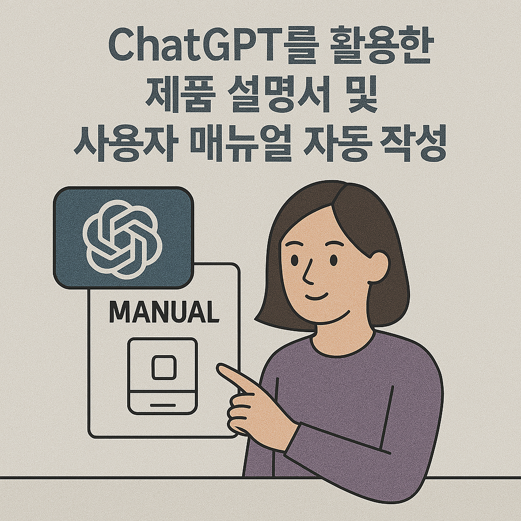 ChatGPT를 활용한 제품 설명서 및 사용자 매뉴얼 자동 작성 방법