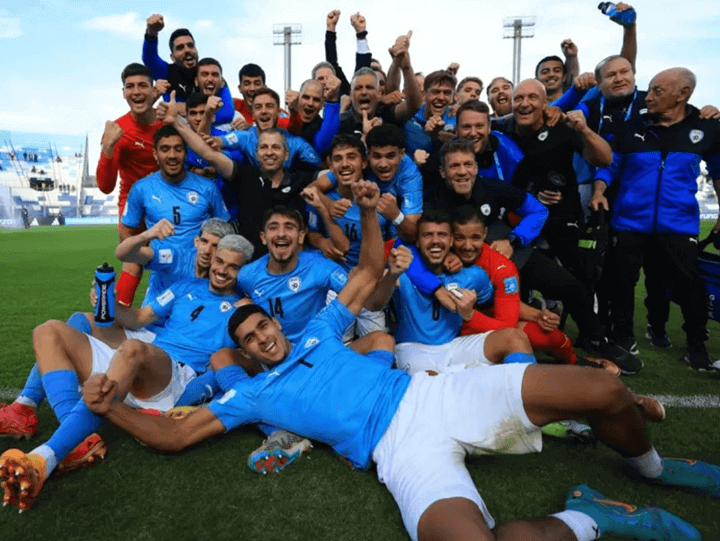 이스라엘 U-20 대표팀 선수단 사진