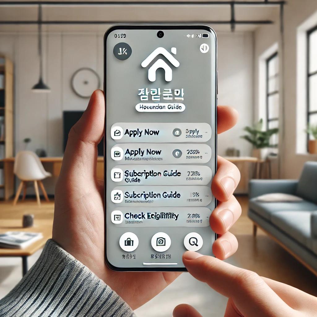 청약홈 이용방법