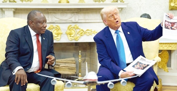 남아공 미국 회담장면