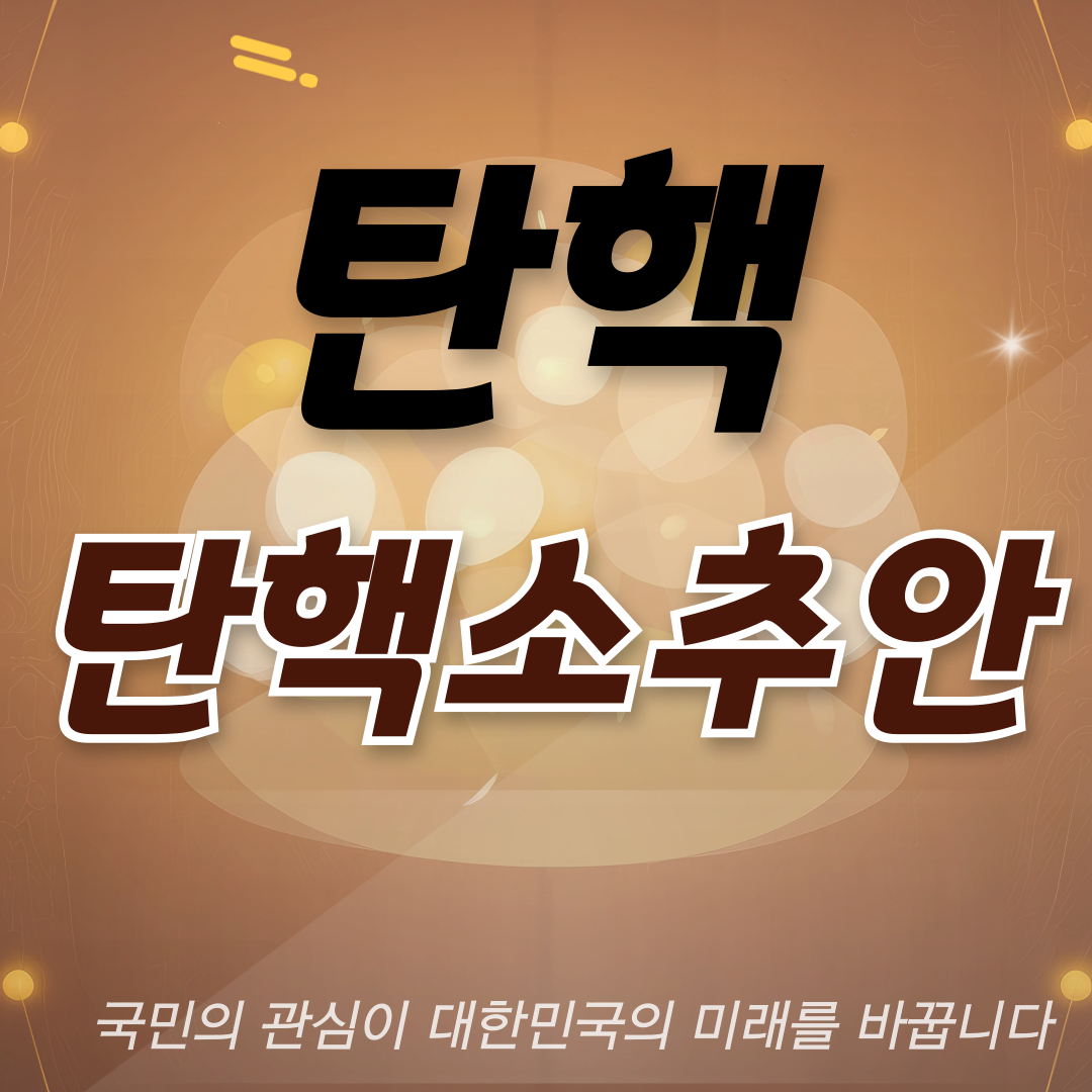 탄핵 국민의 관심이 나라를 바꾼다