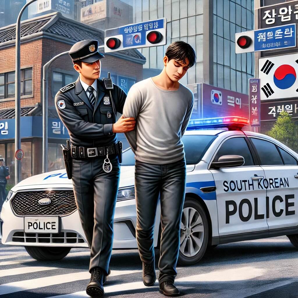 광주 도심에서 경찰관 흉기 피습, 피의자 실탄맞아 사망