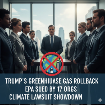 트럼프 정부의 온실가스 규제 철회와 미 환경보호청을 향한 거센 소송전