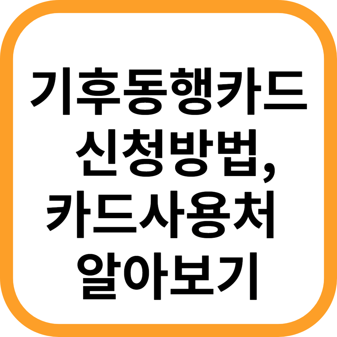 기후동행카드