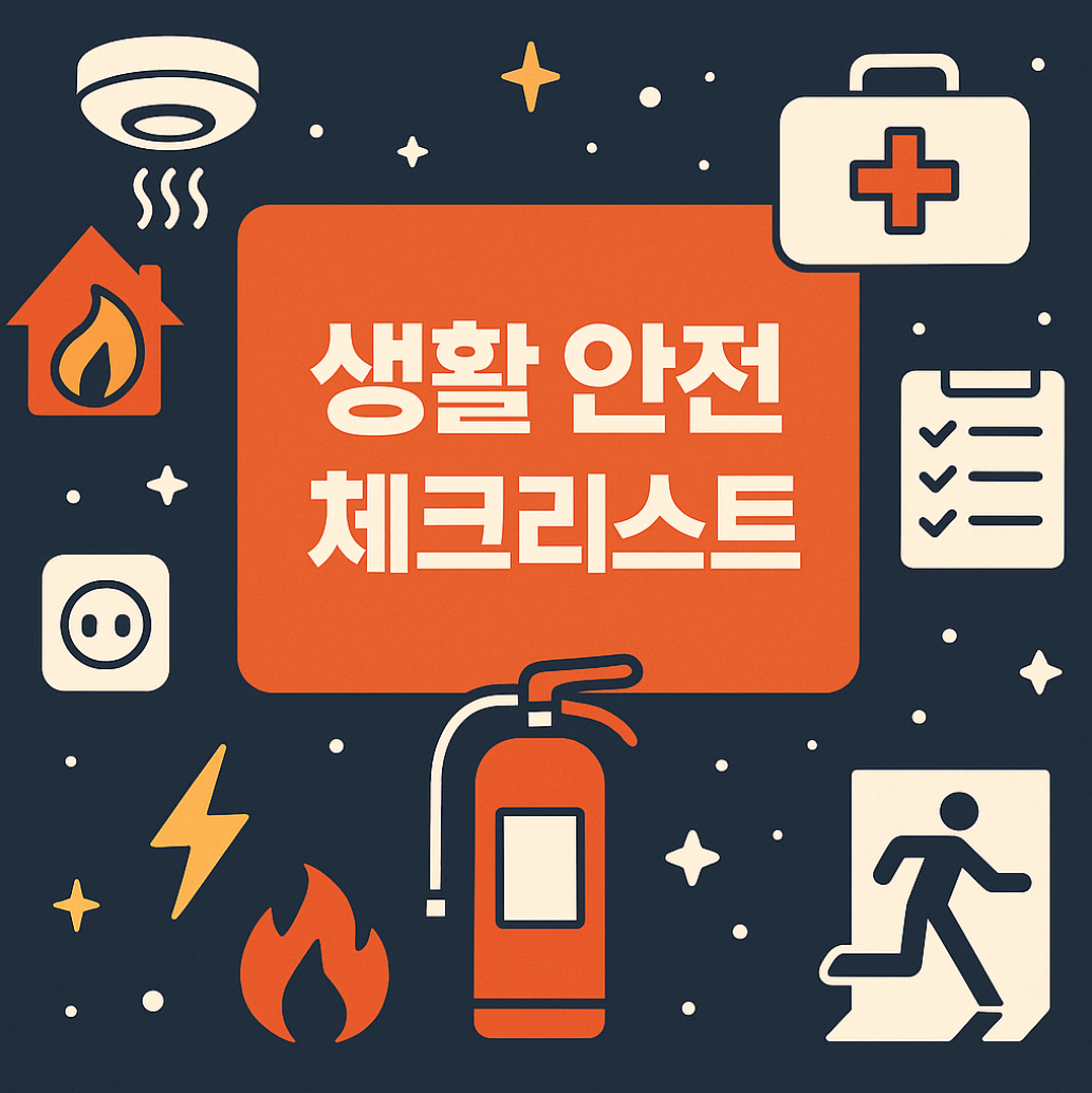 생활 안전 체크 리스트, 위기 상황에 대비하는 똑똑한 습관