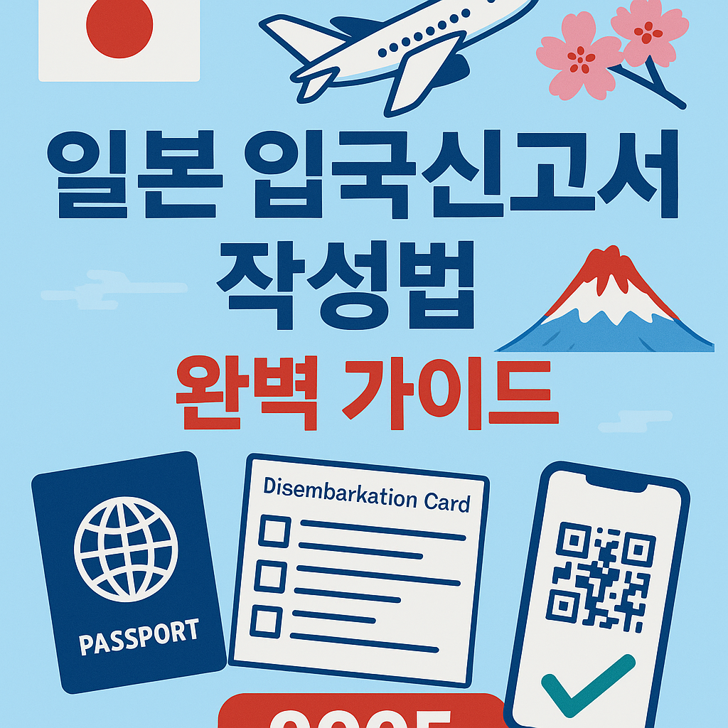 일본 입국신고서 작성법 (입국카드·세관신고서)