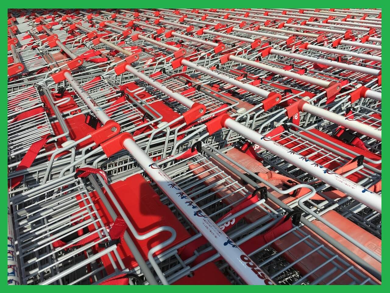 쇼핑카트-빨강색