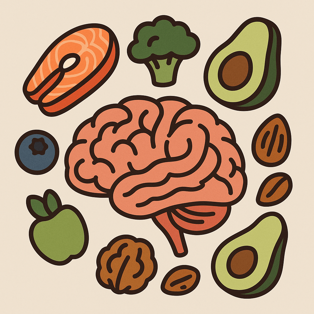 뇌와 건강한 음식들