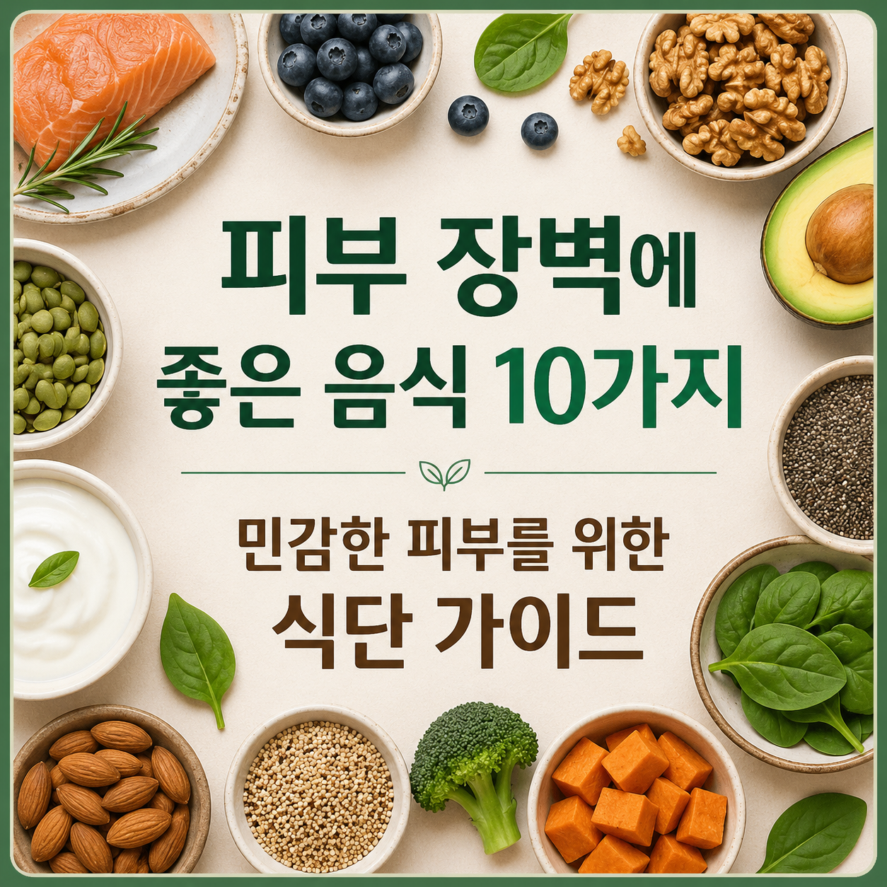 피부 장벽에 좋은 음식