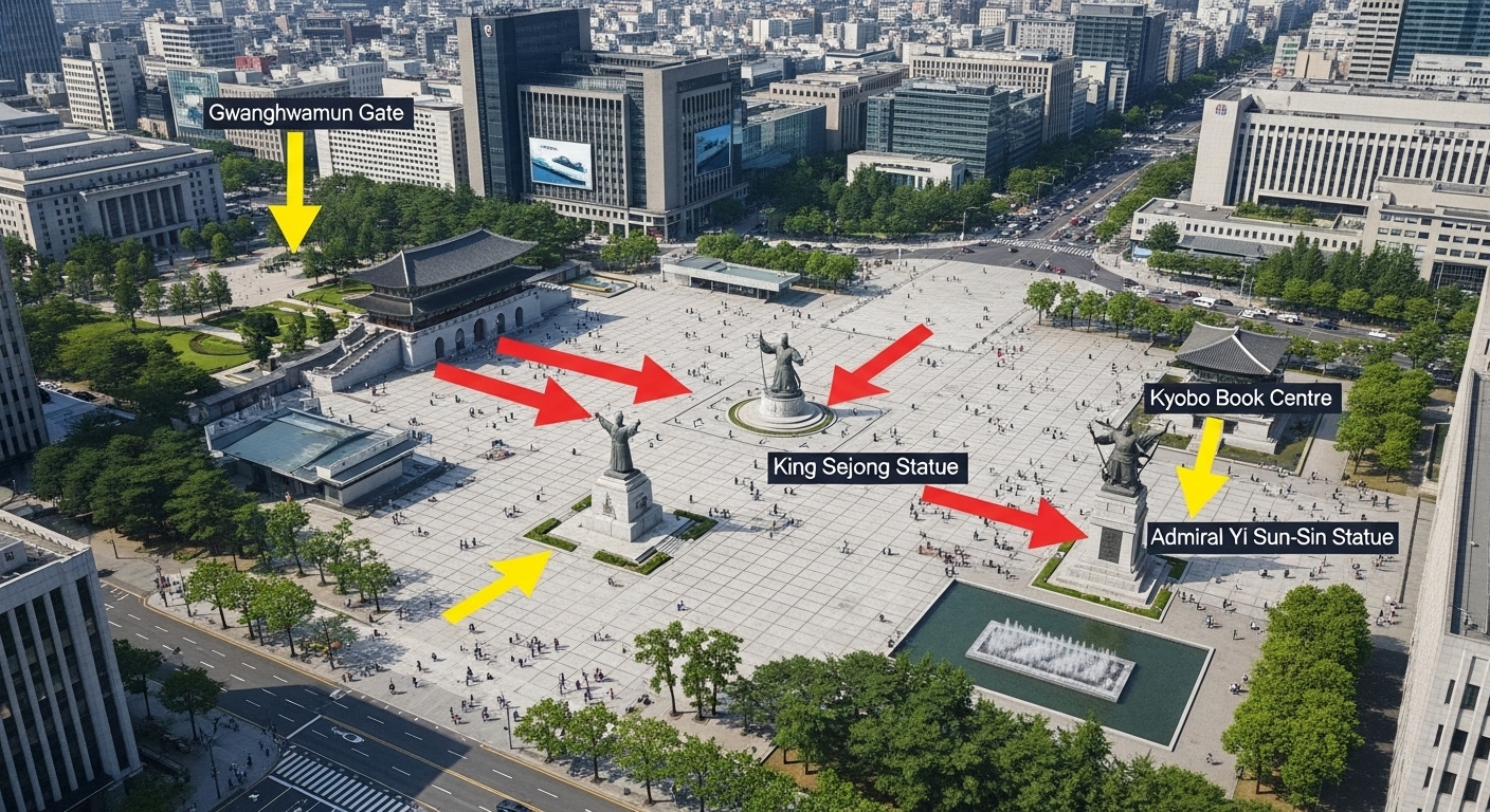 광화문 광장 무대 위치에 따른 방탄소년단 공연 관람 명당 추천